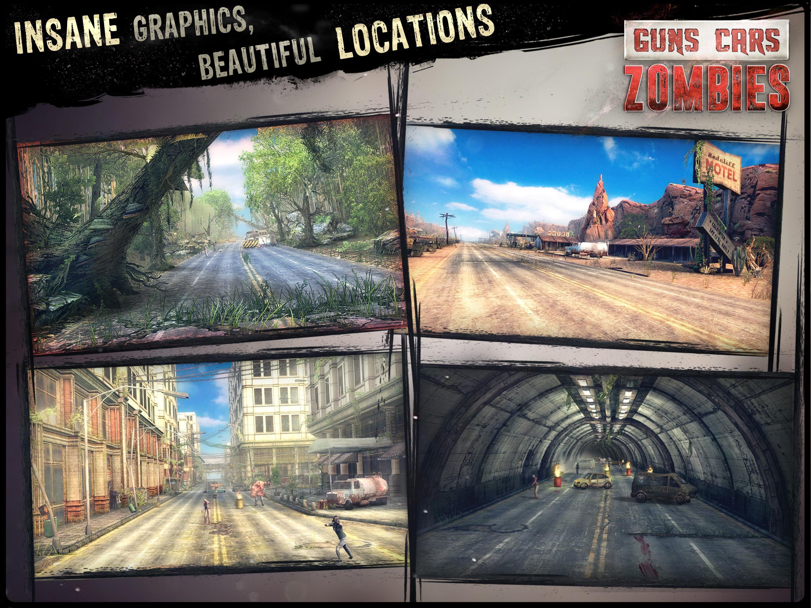 Guns, Cars and Zombies Game Screenshot