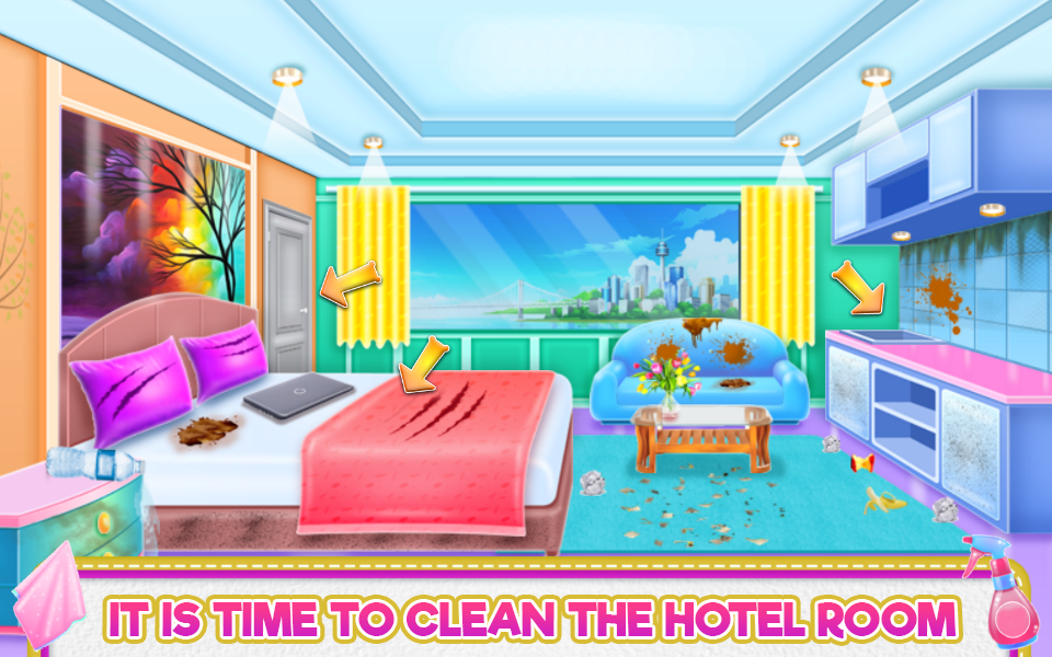 Hotel Room Cleaning Game Screenshot