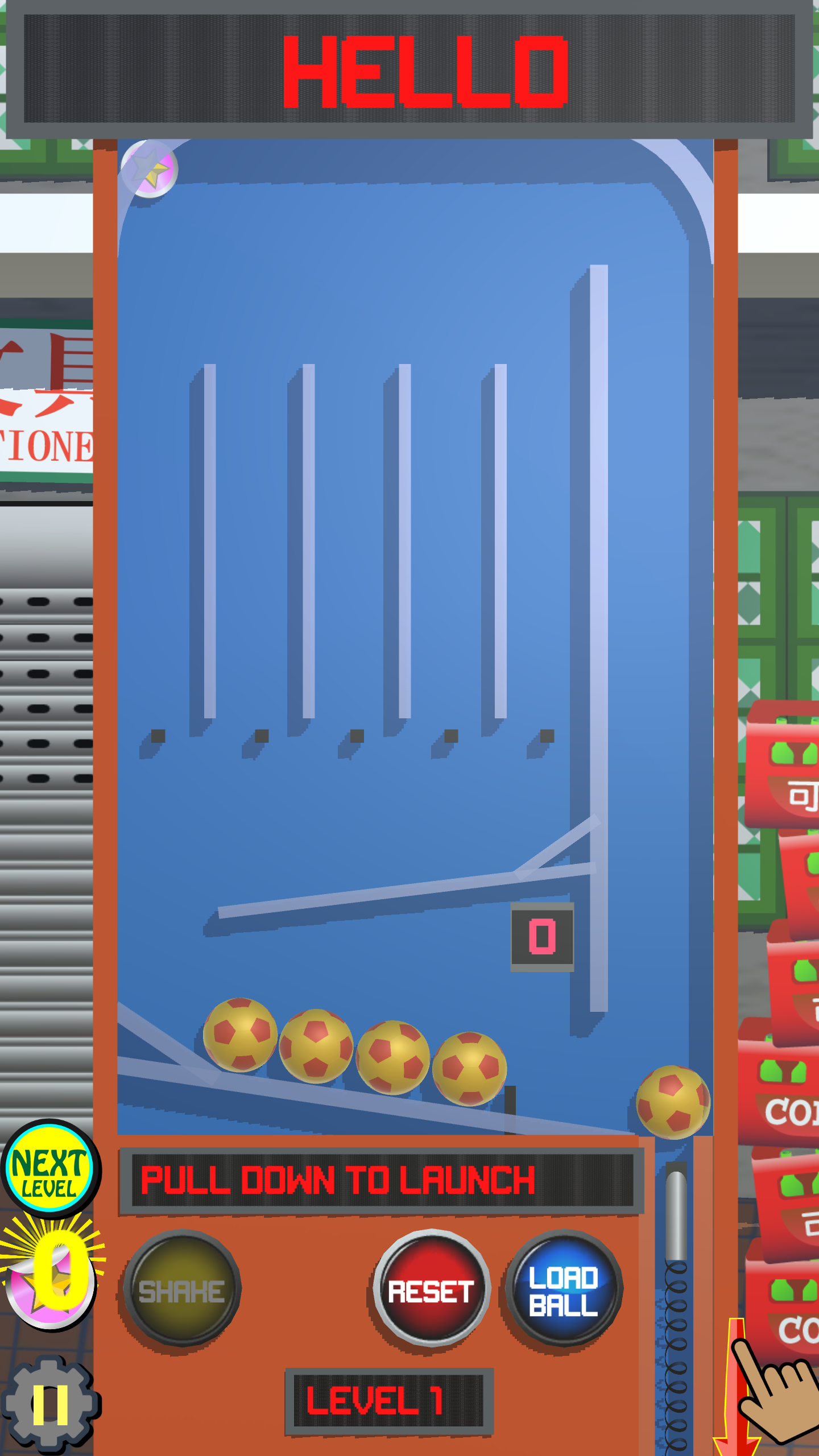 Pinball PingPong Game Screenshot