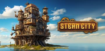 Banner of Steam City: Town building game 