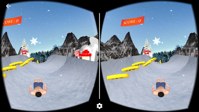 Screenshot of VR Speed Slide Snow 2017 : For VR Card Board