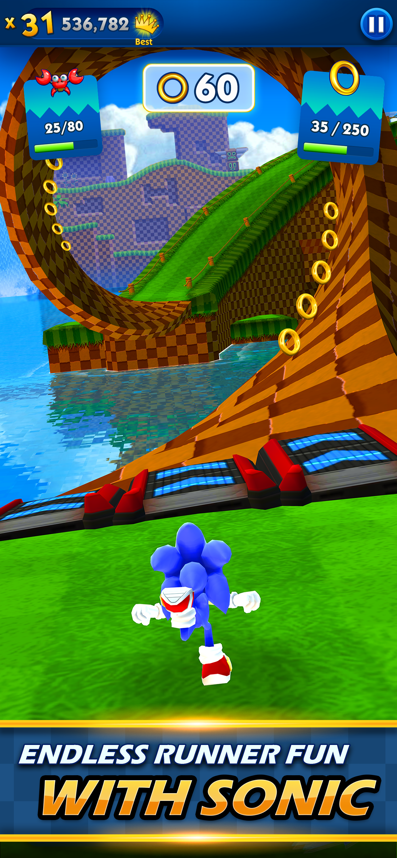 Скриншот игры Sonic Dash Endless Runner Game