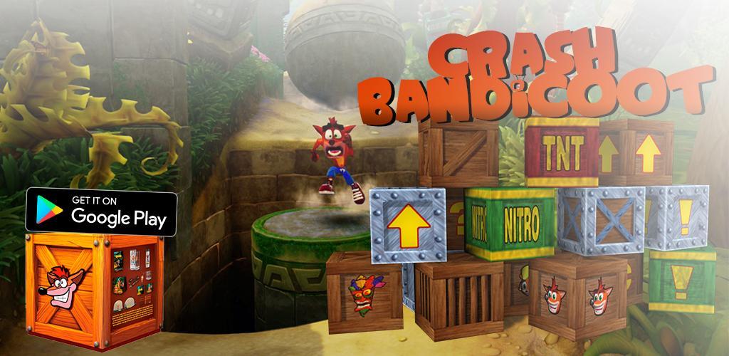 Banner of Crash Rush Bandicot 3D의 모험 