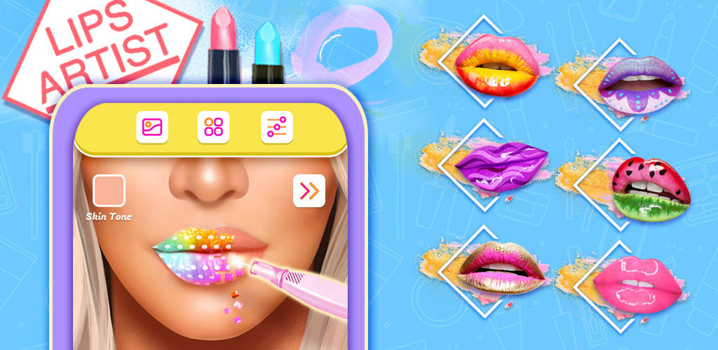 Banner of Permainan Artis Makeup Seni Bibir 2.0