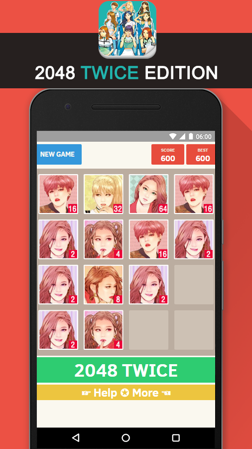 2048 TWICE Kpop Puzzle Game 遊戲截圖