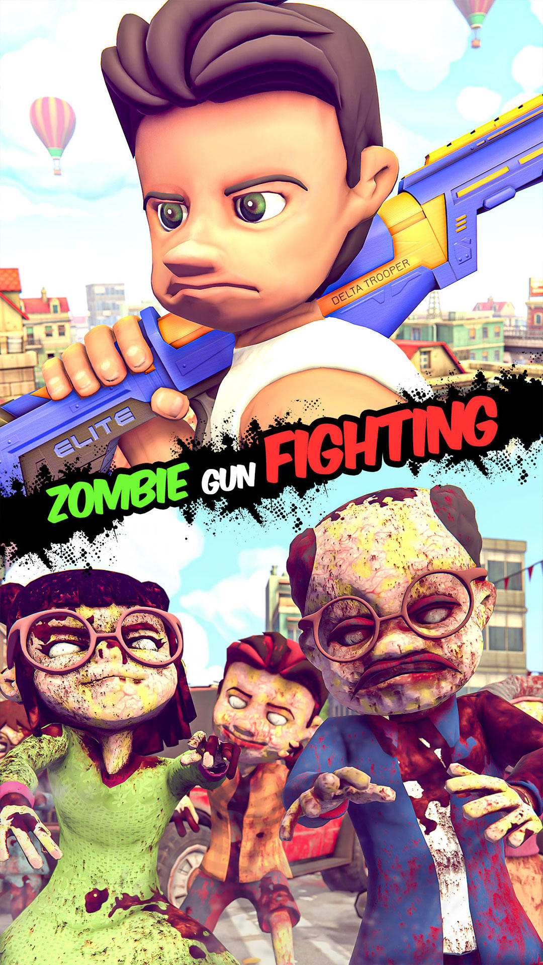 Zombie Gun Fighting War Games Game Screenshot