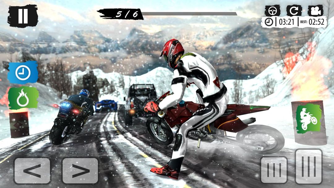 Extreme Mountain Bike Race – Snow Motocross Racing 게임 스크린 샷