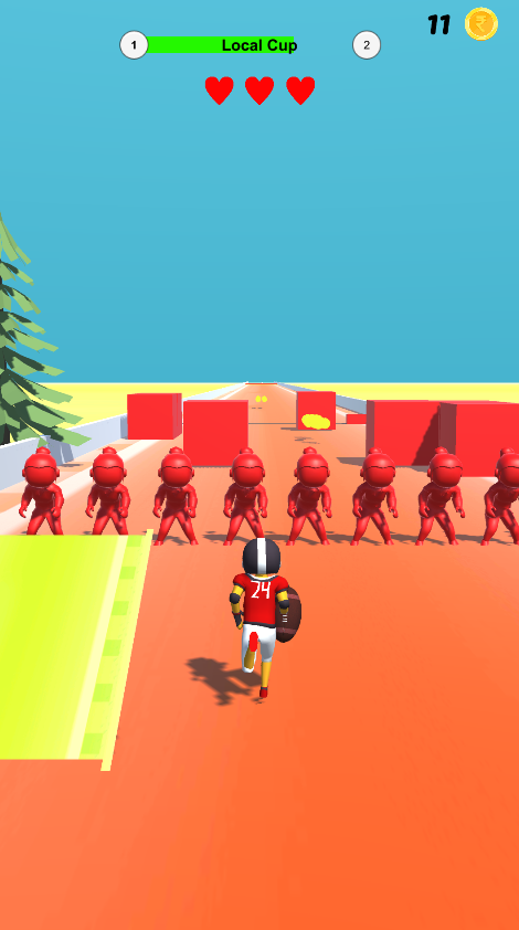 Extreme Basketball Runner Game Screenshot