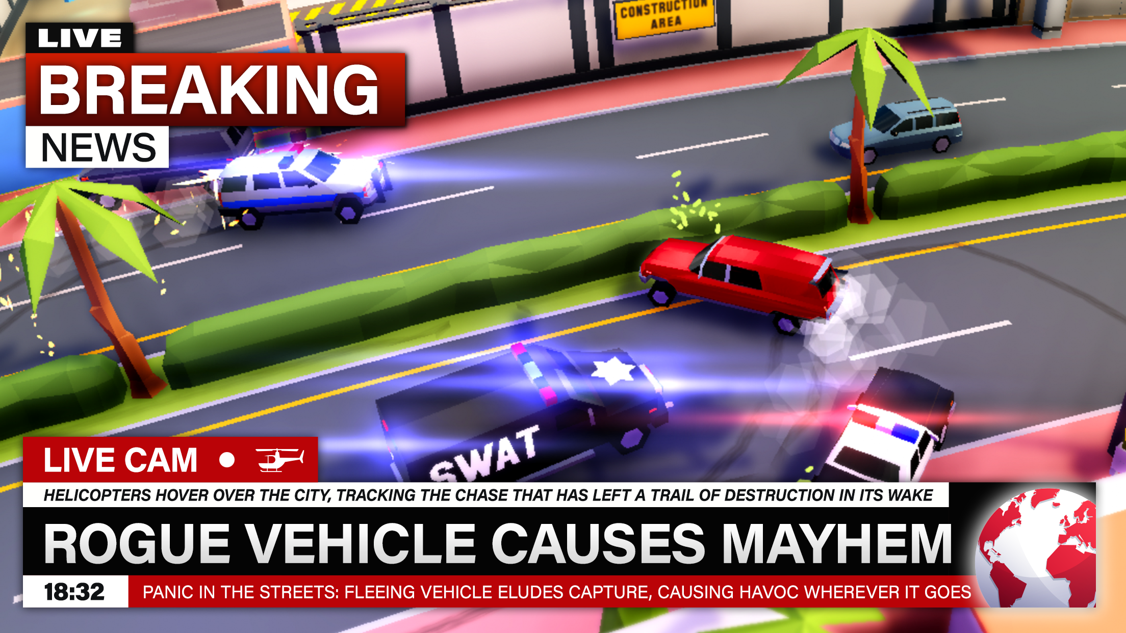 Reckless Getaway 2: Car Chase Game Screenshot