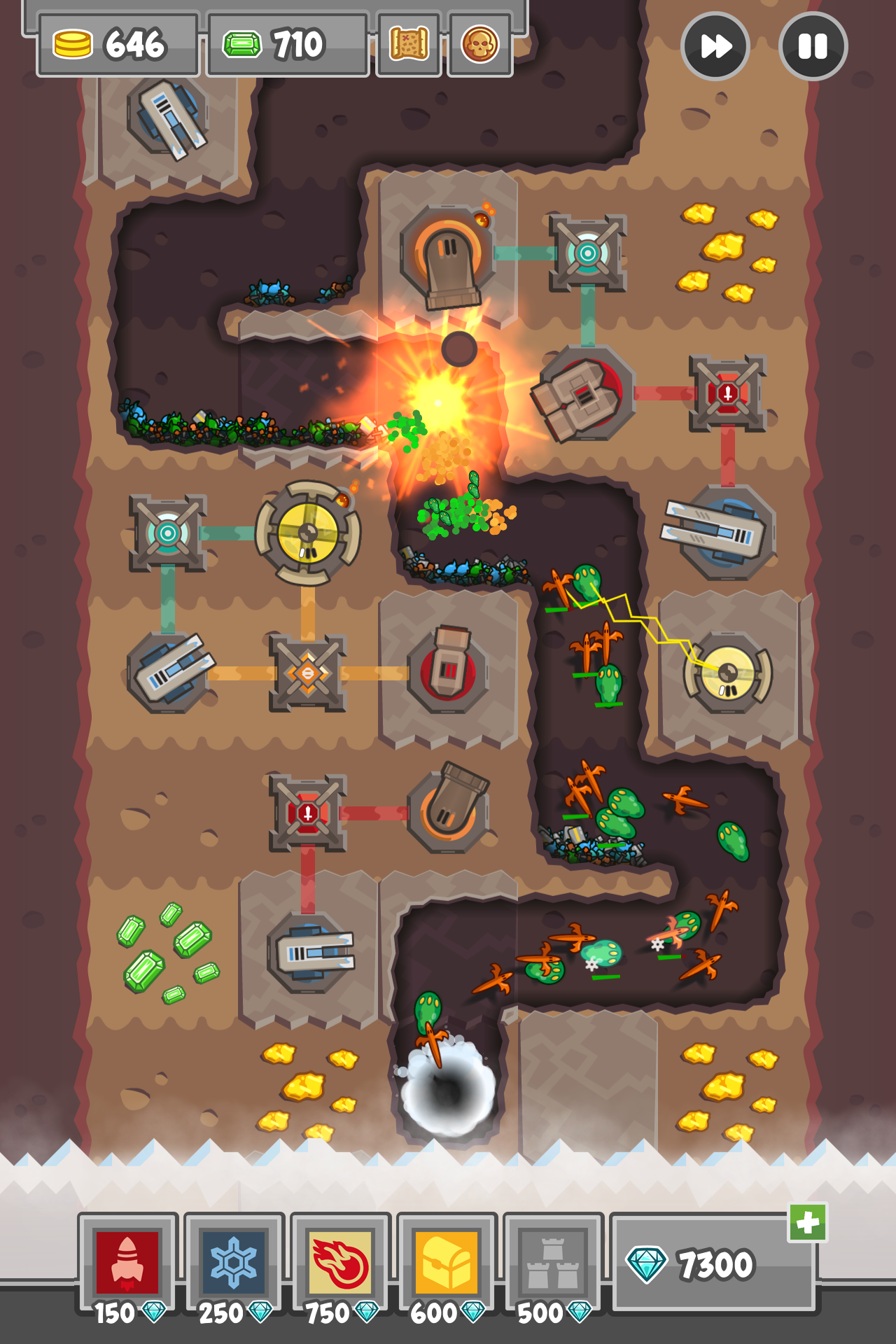 Digfender: Tower Defense TD 게임 스크린샷