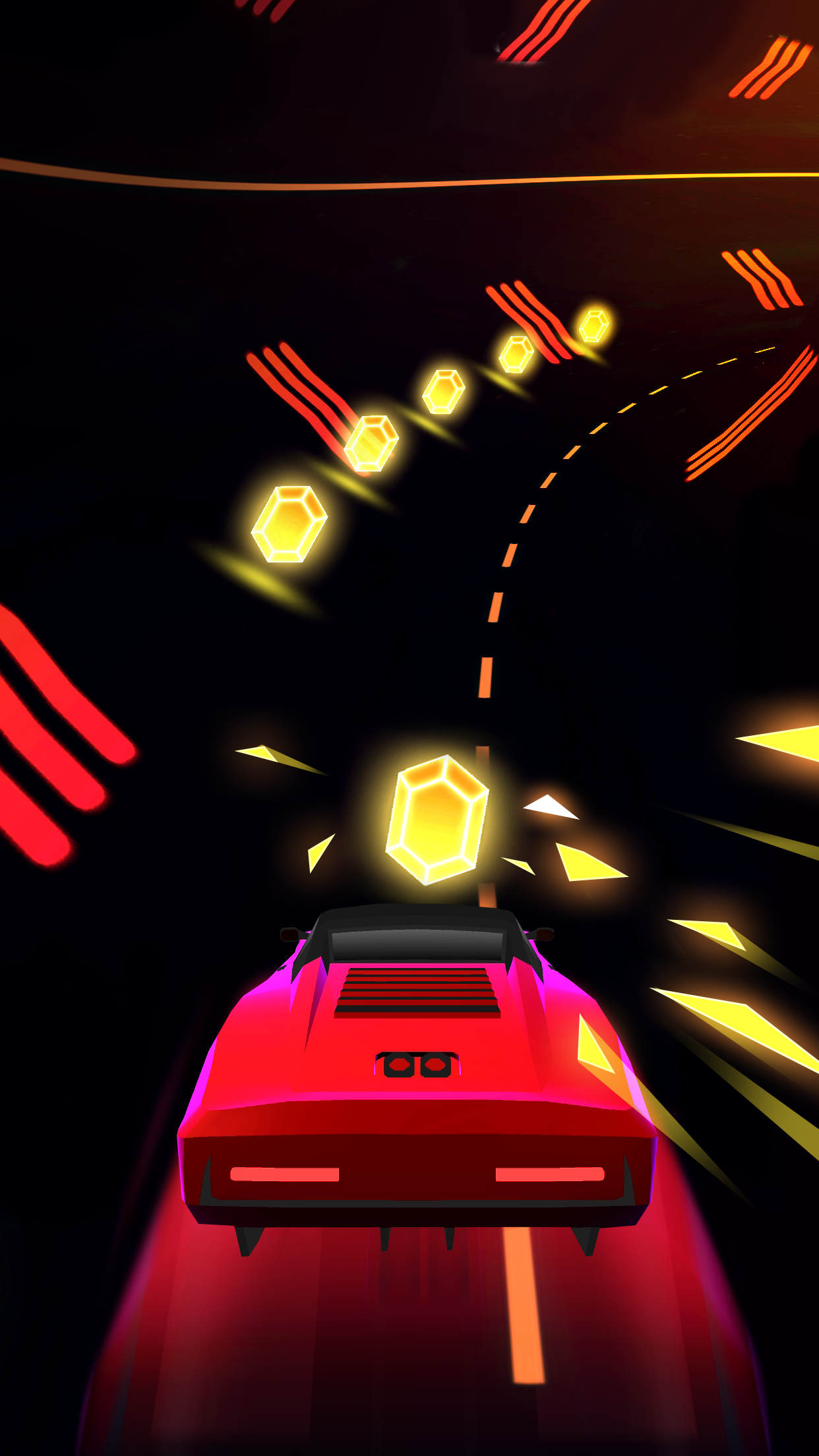 Screenshot of Neon Racing - Beat Racing