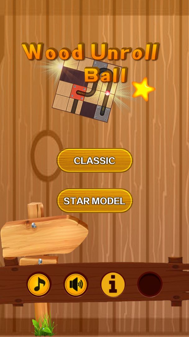 Wood Unroll Ball screenshot game