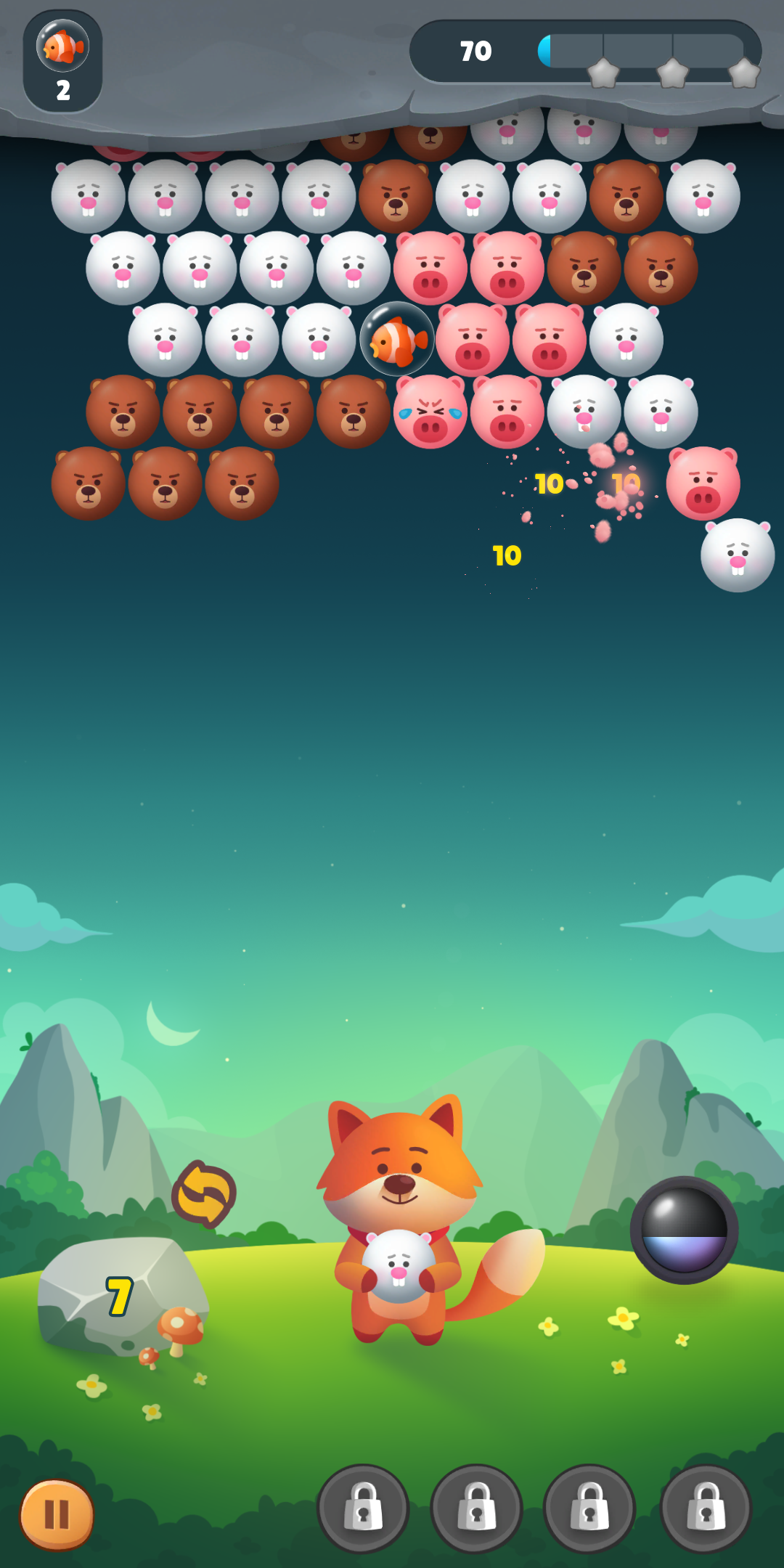 Classic Bubble Shooter Puzzle Game Screenshot