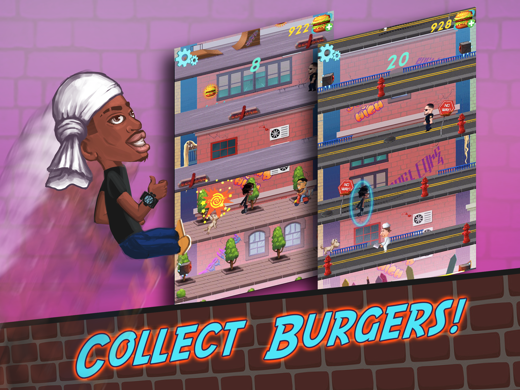 Screenshot of Burger Jump