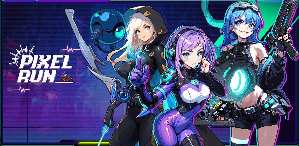 Pixel Run: Cyberworld screenshot