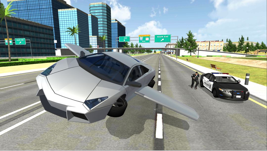 Screenshot of Flying Car City 3D