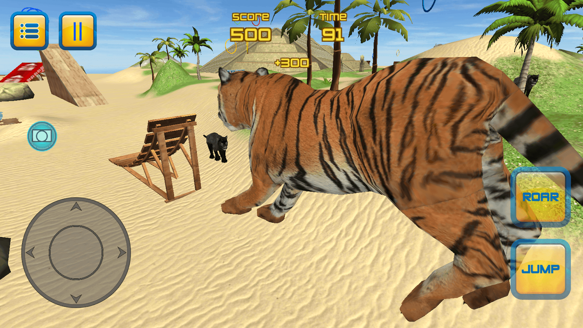 Tiger Beach Jump Escape 3D Game Screenshot