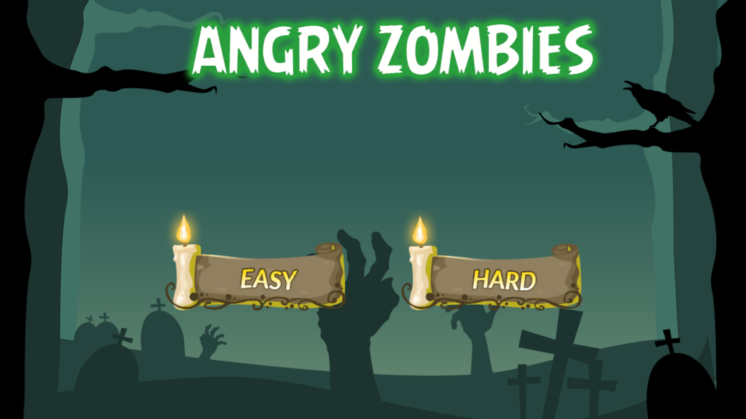 Angry Zombies 2D Game Screenshot