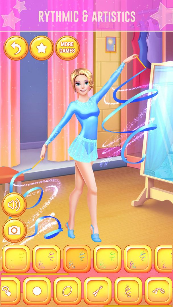 Gymnastics Girls Dress Up Game screenshot game