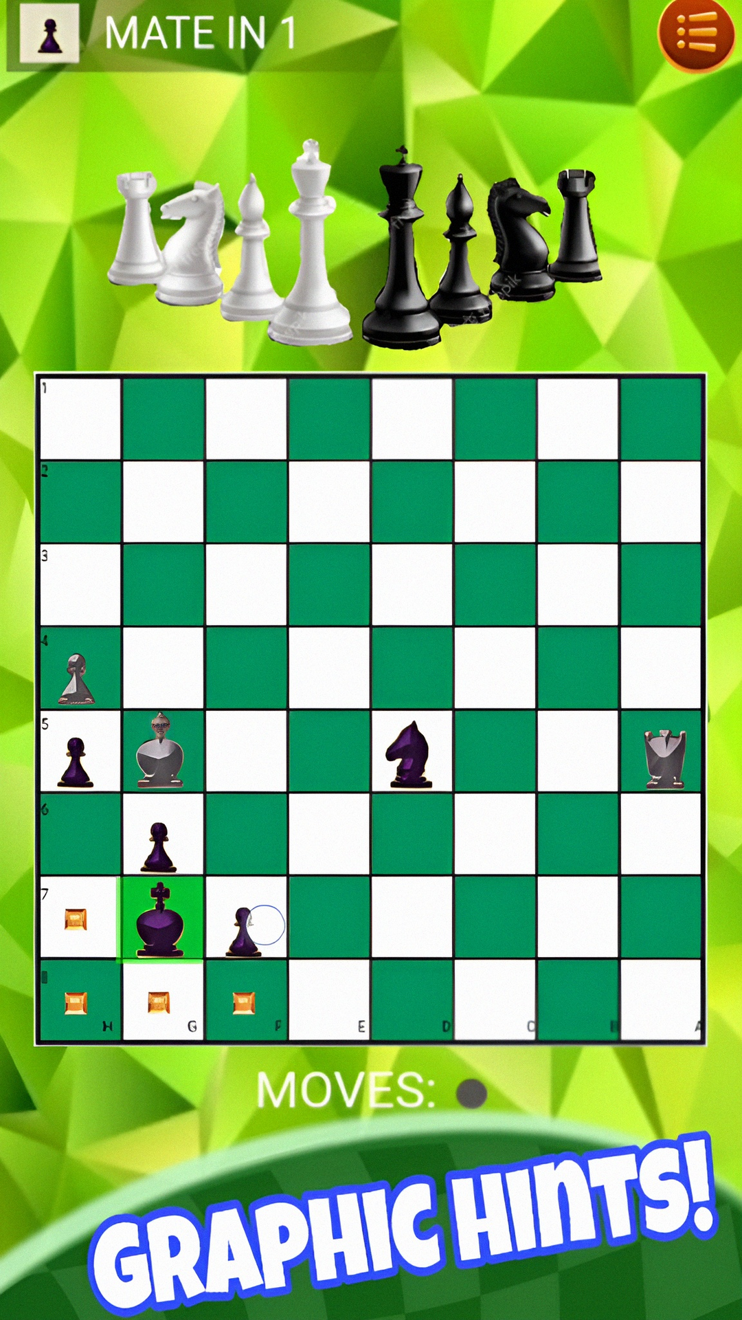 Mate in 1 Move: Chess Puzzle ภาพหน้าจอเกม