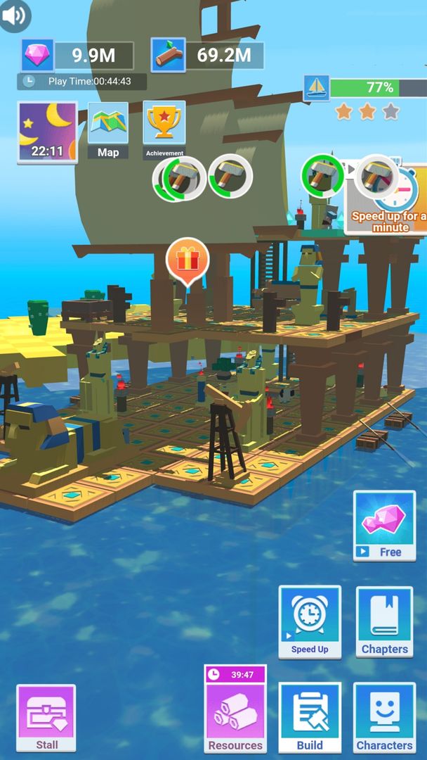 木筏求生存海洋 ภาพหน้าจอเกม