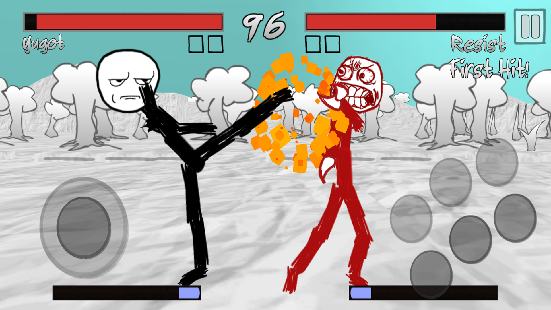 Cuplikan Layar Game Stickman Meme Fight