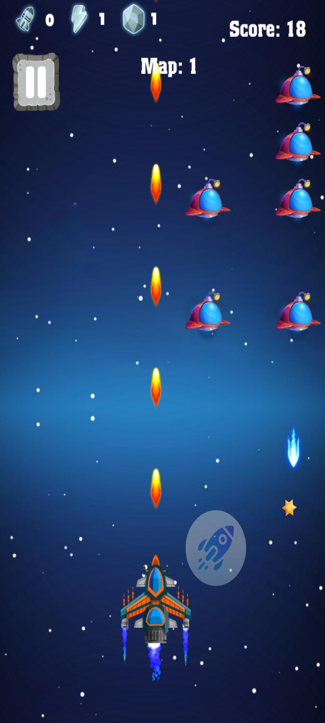 Galaxy War: Battle Spaceships Game Screenshot