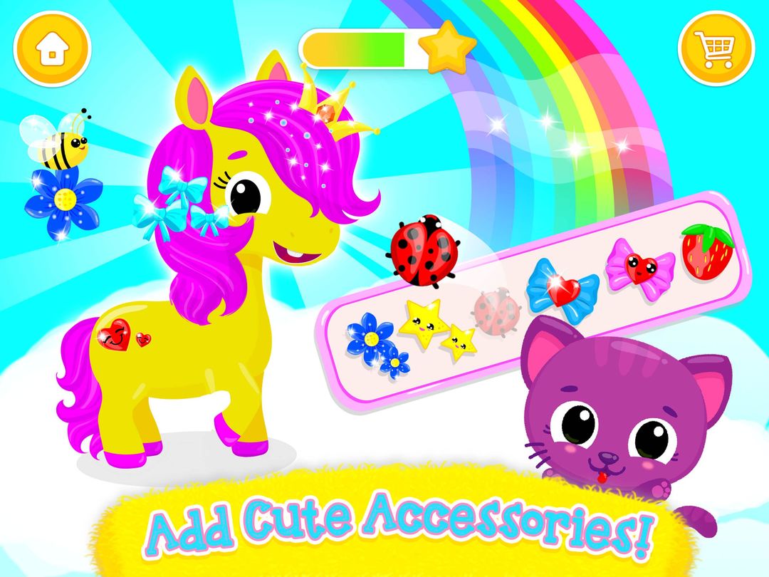 Cute & Tiny Horses - Baby Pony Care & Hair Salon screenshot game
