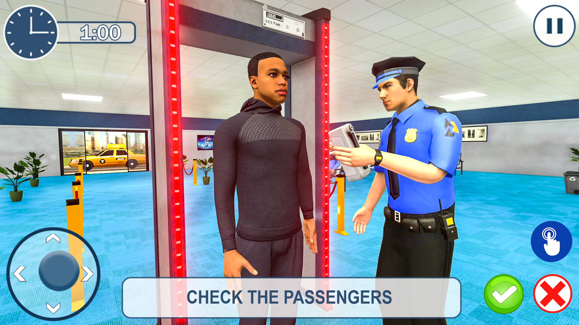 Cuplikan Layar Game Airport Security Time Airplane