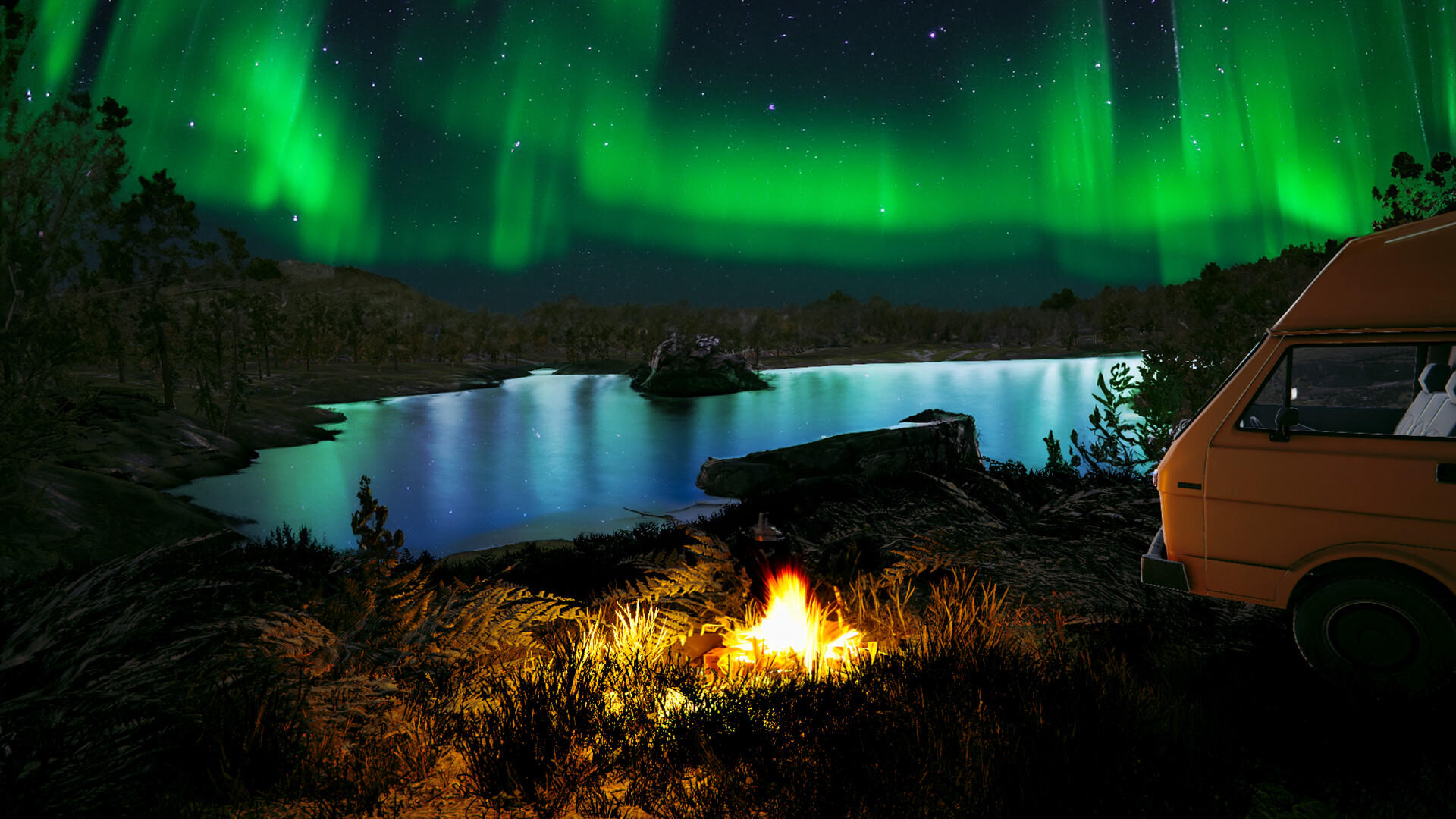 Vanlife Camping Simulator Game Screenshot