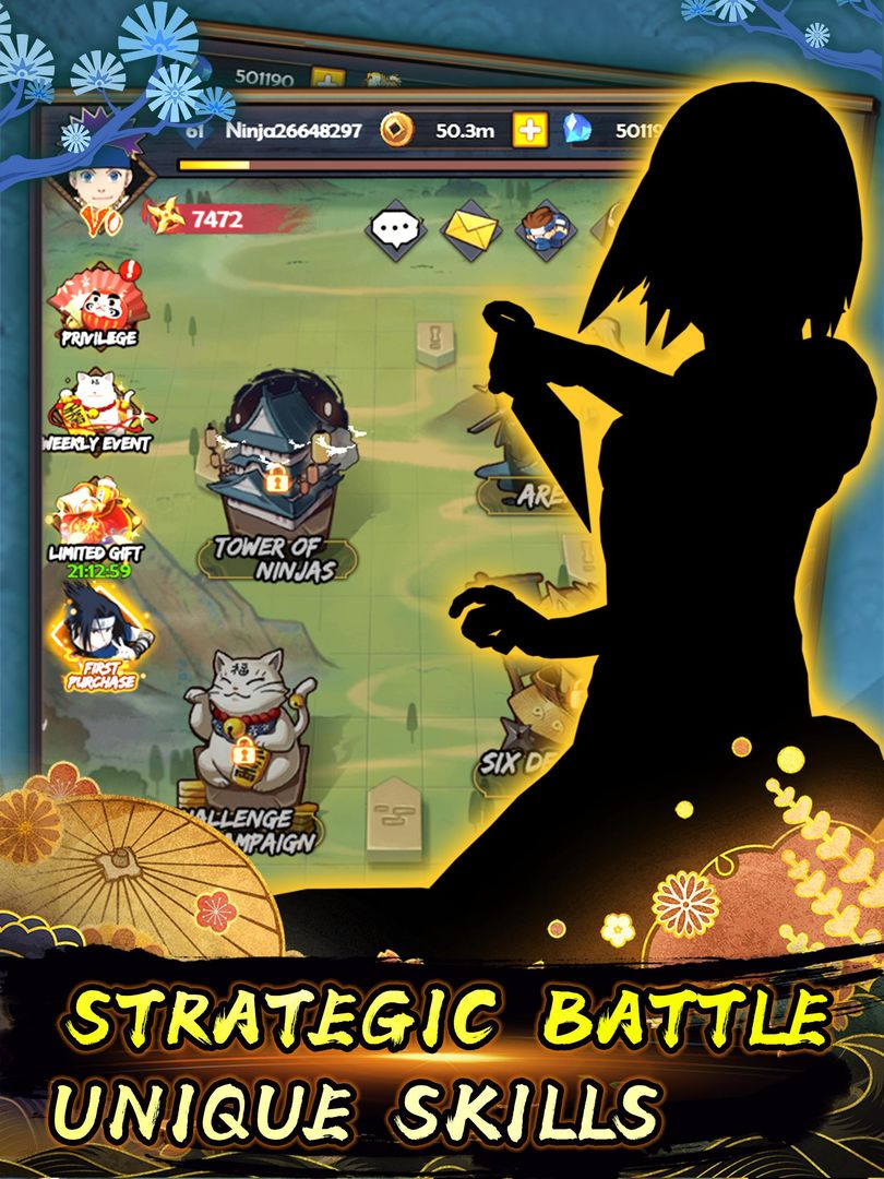 Screenshot of Ninja War: Idle RPG
