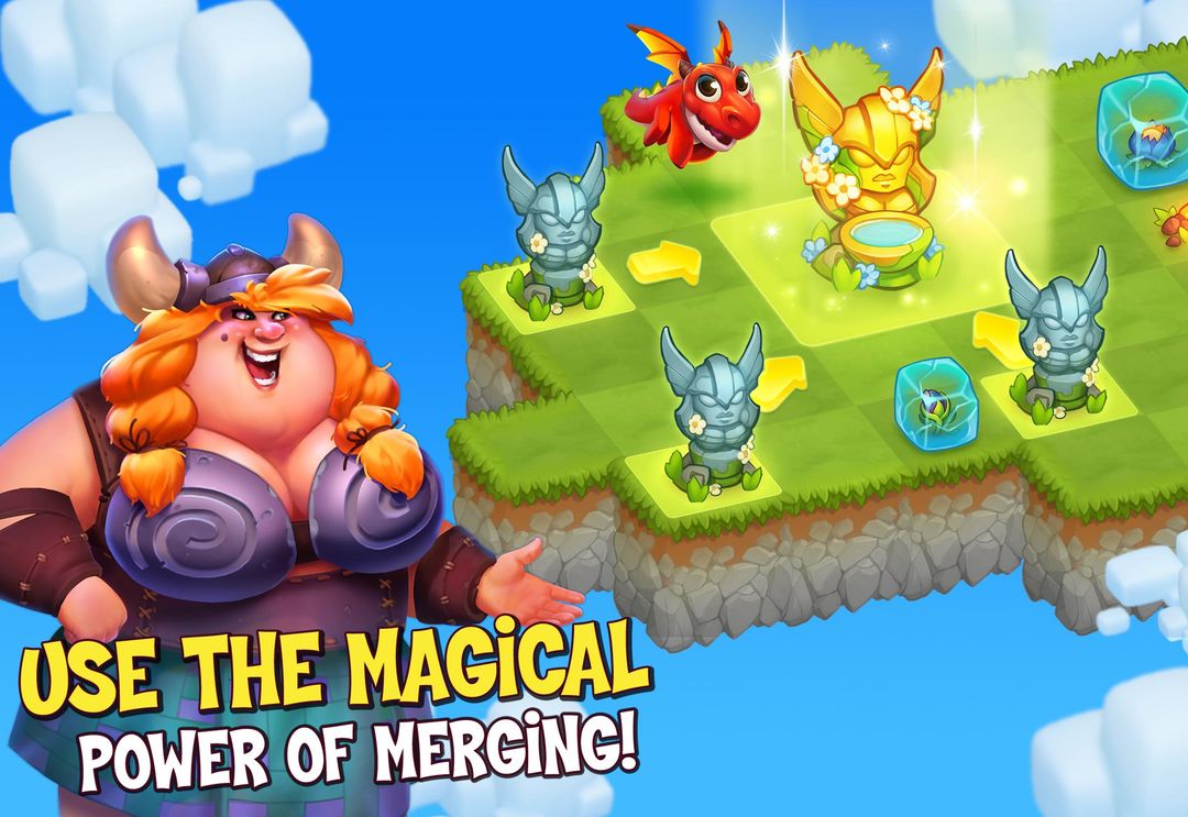 World Above: Merge games Puzzle Dragon ภาพหน้าจอเกม