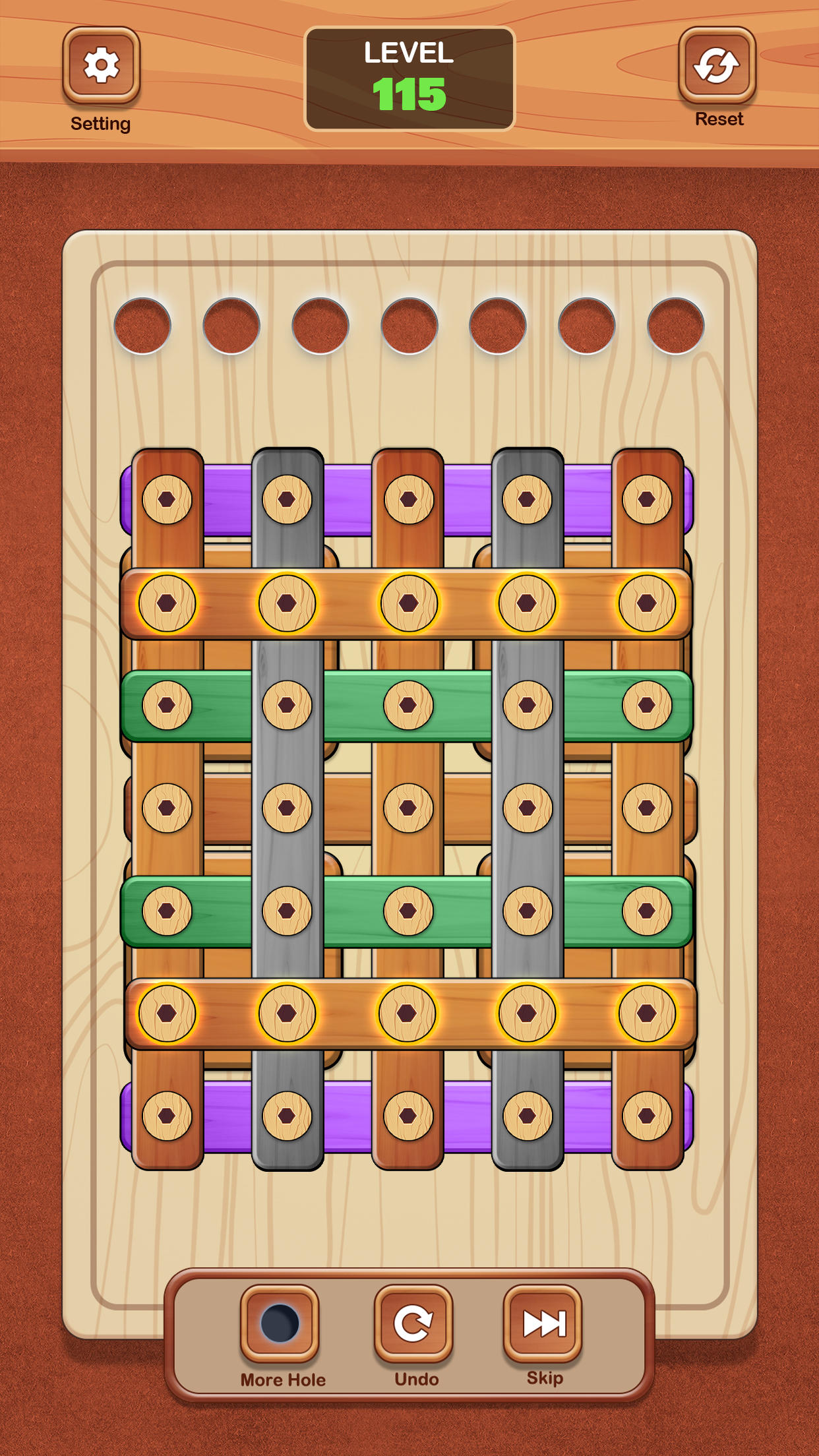 Screw Wood Puzzle Nuts n Bolts Game Screenshot