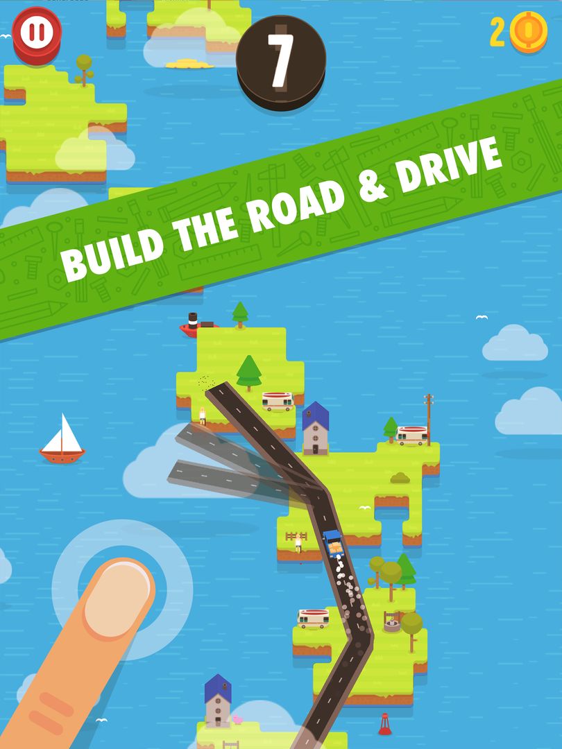 Hardway - Endless Road Builder ภาพหน้าจอเกม