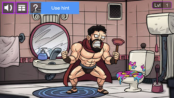 Troll Toilet Quest Game Screenshot