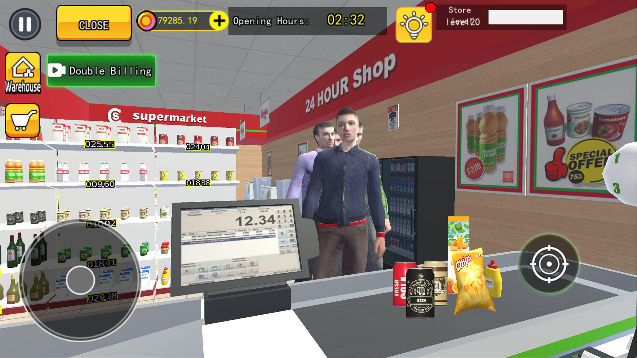 Supermarket Simulator 3D Game Screenshot