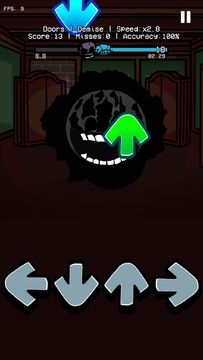 FNF Mod vs Funkin DOORS V2.0 ゲームのスクリーンショット