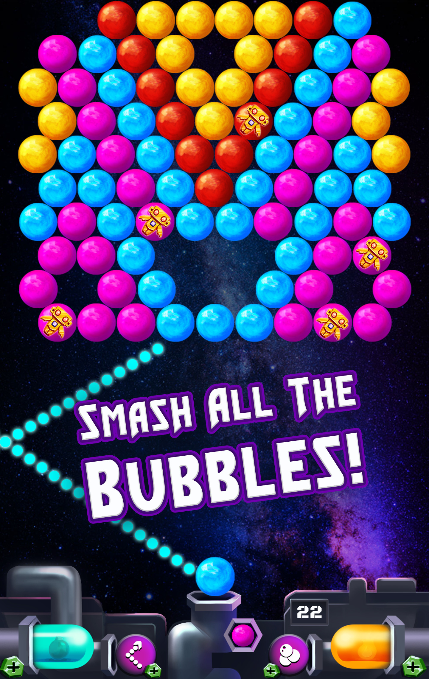 Bubble Bot Shooter Game Screenshot