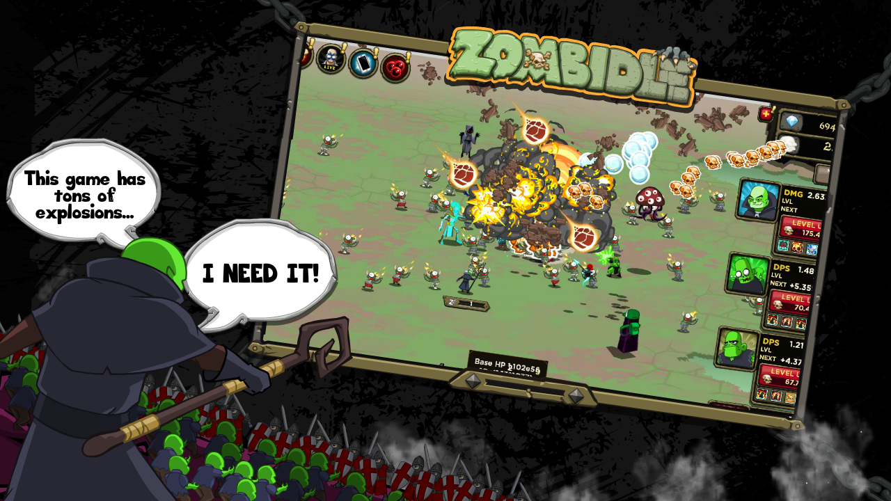Zombidle screenshot game