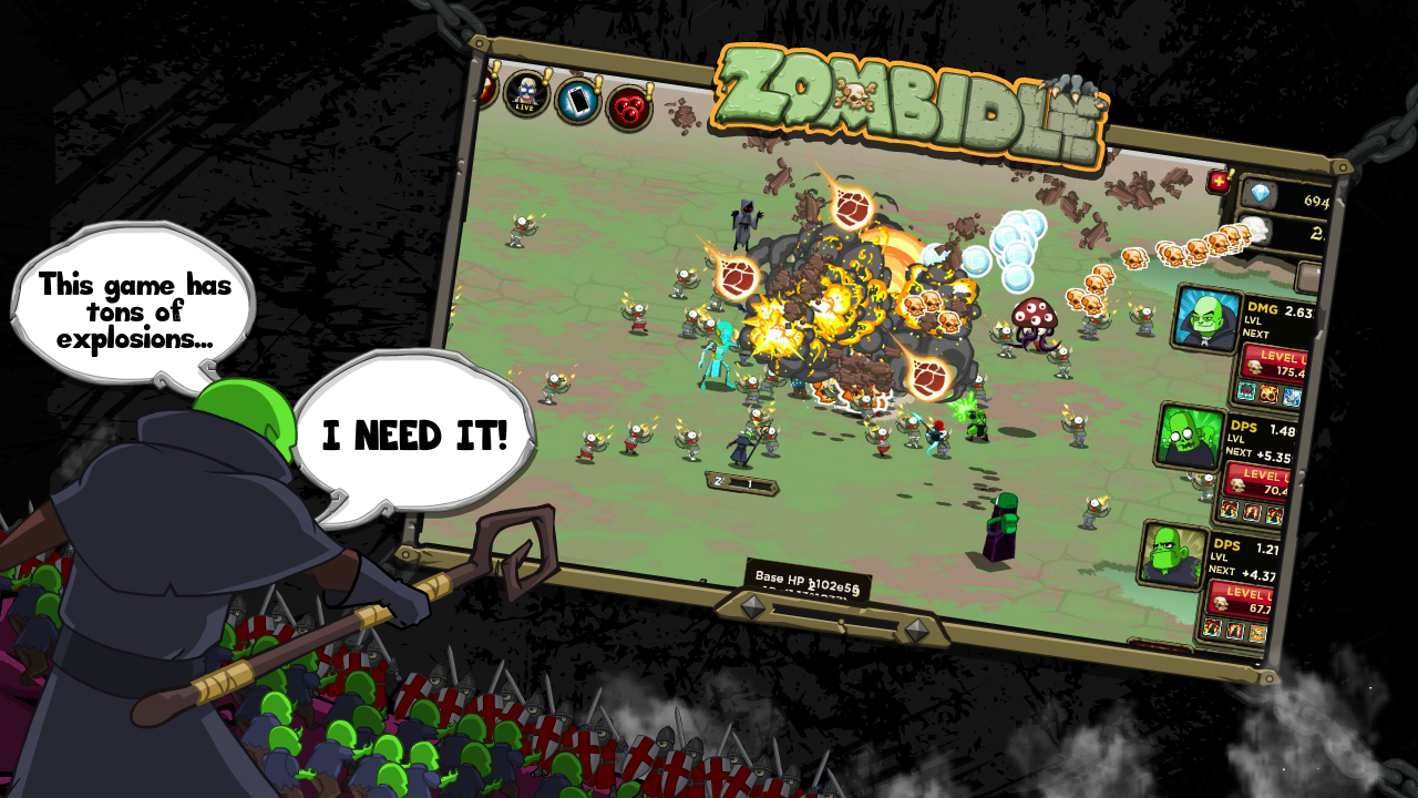 Zombidle Game Screenshot