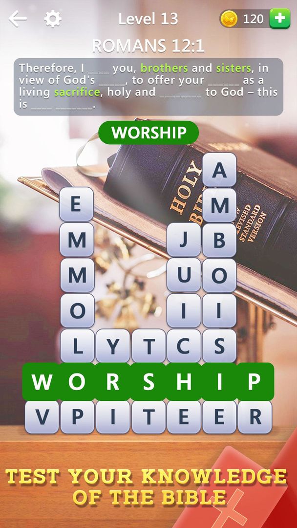 Word Journey: Bible Verses 게임 스크린 샷
