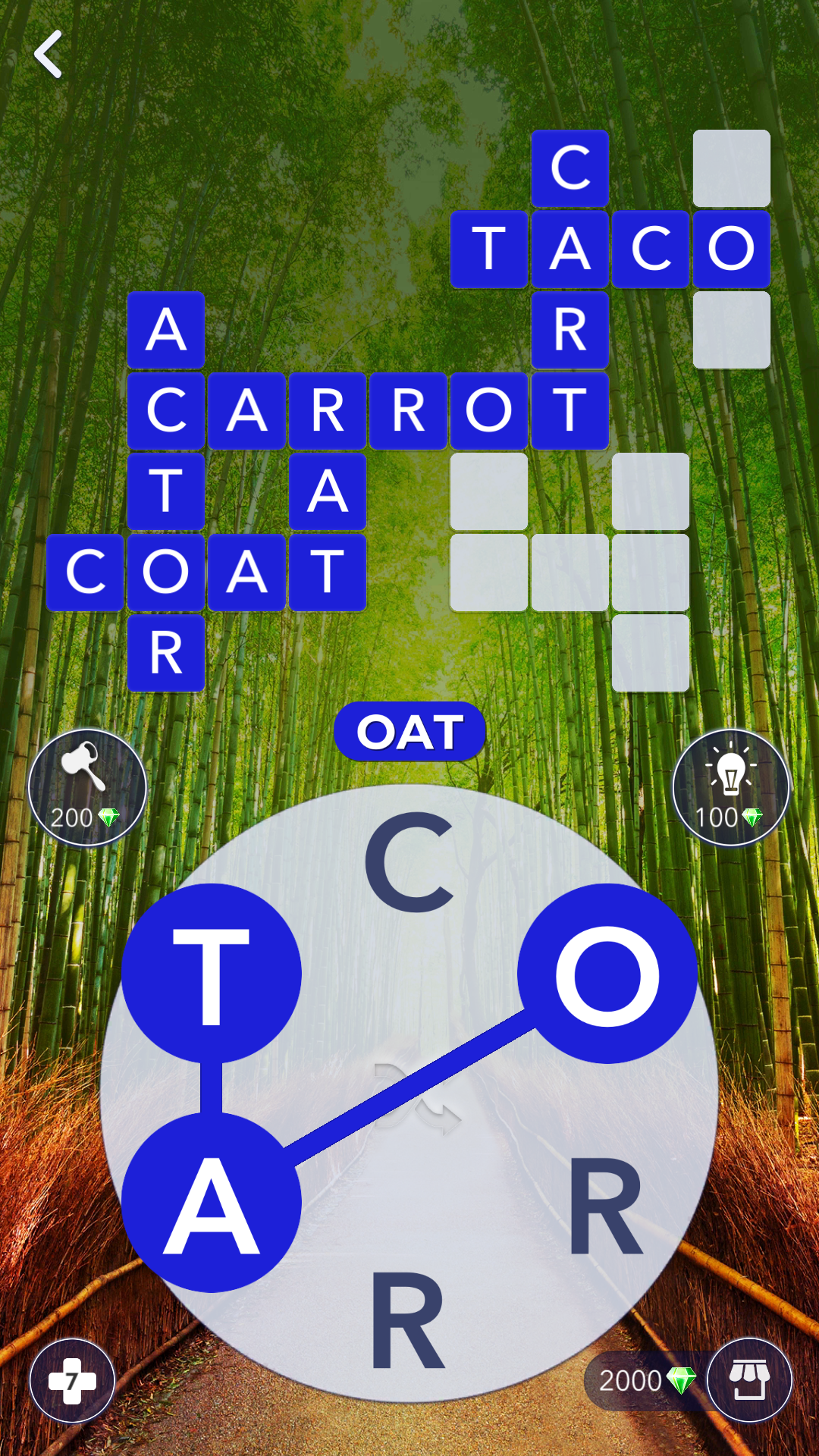 奇蹟之詞：用於連接詞彙的填字遊戲 遊戲截圖