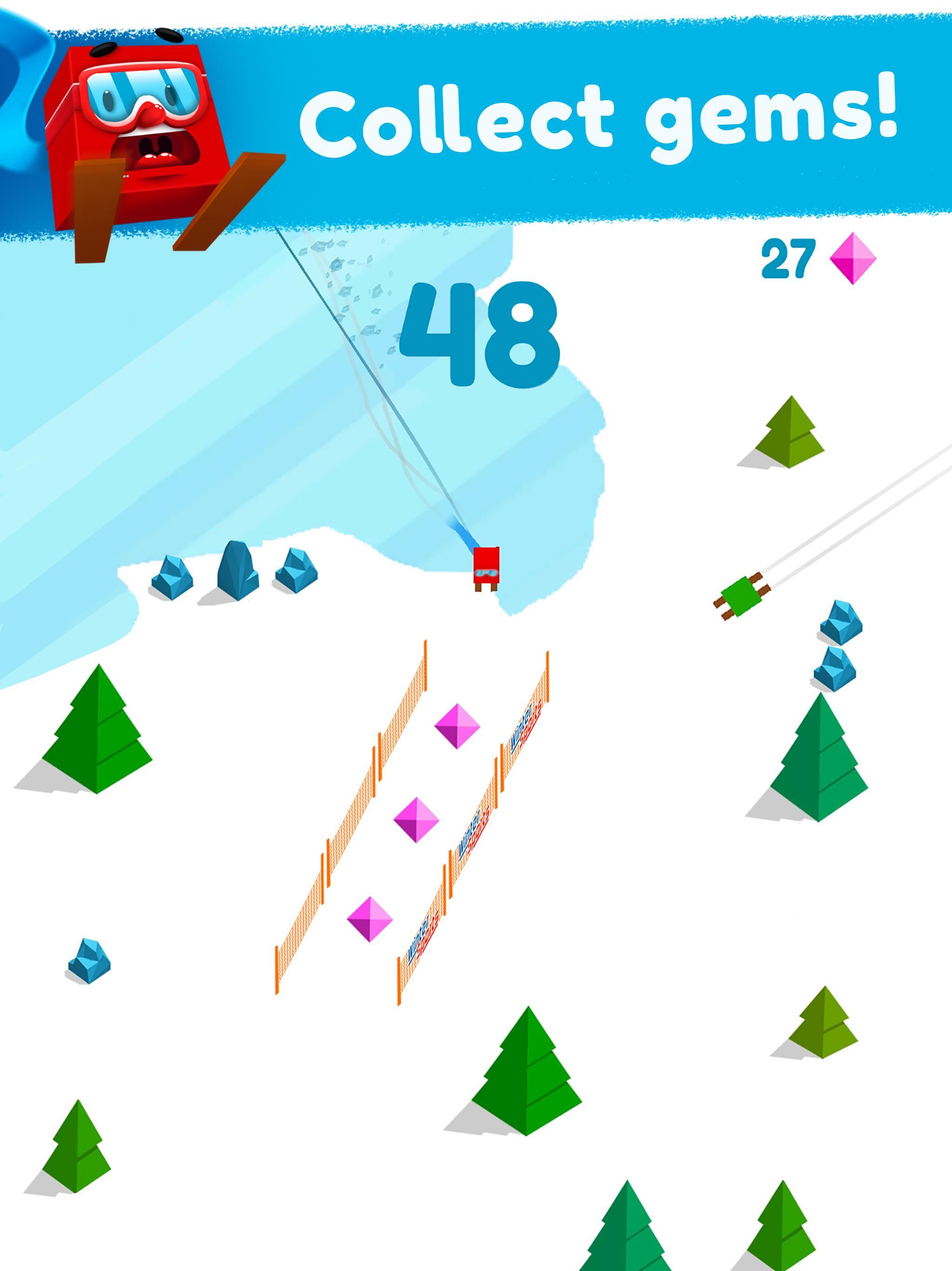 Screenshot of Huuuge Santa Ski
