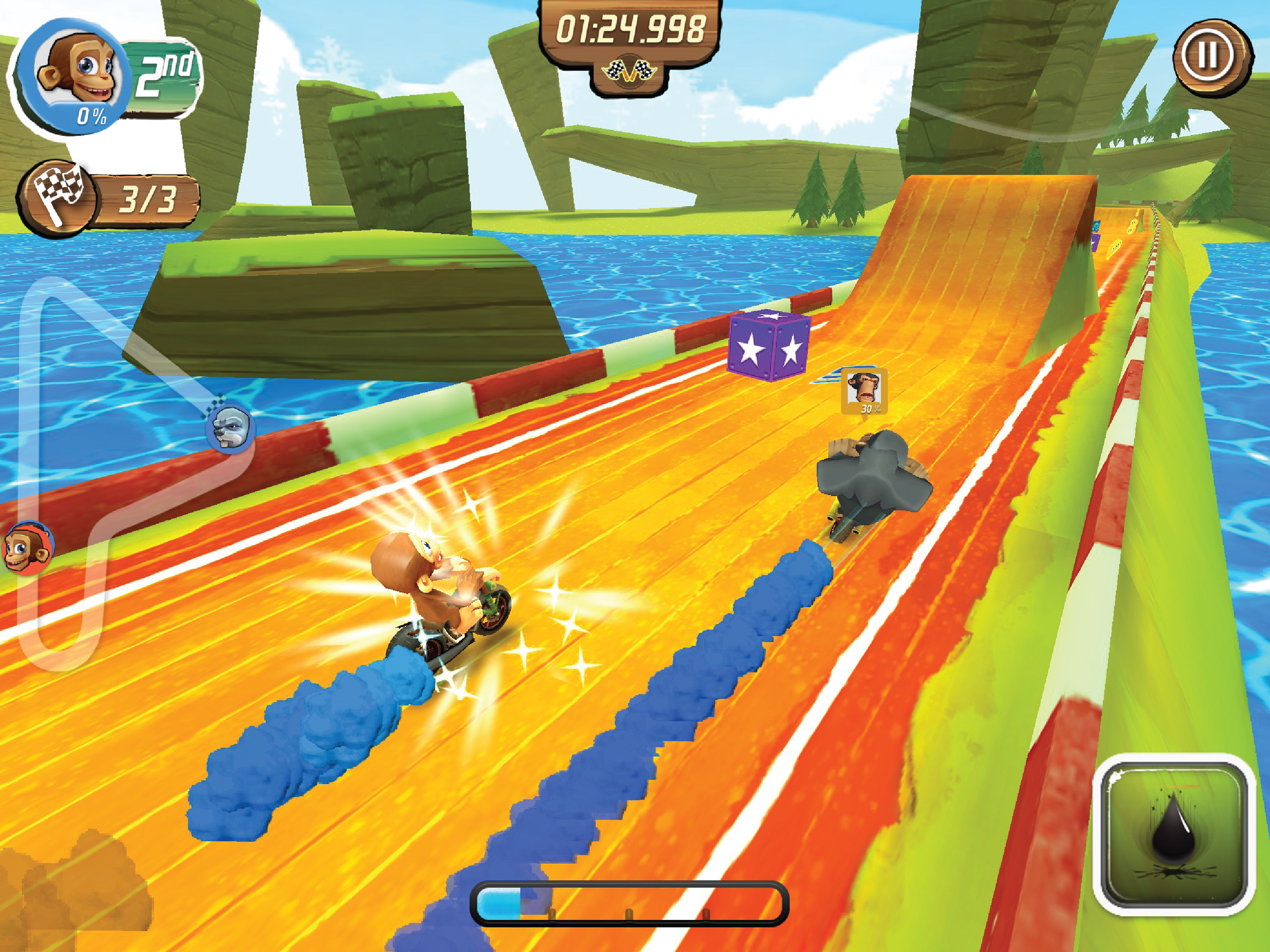 Screenshot of Nitro Chimp Grand Prix