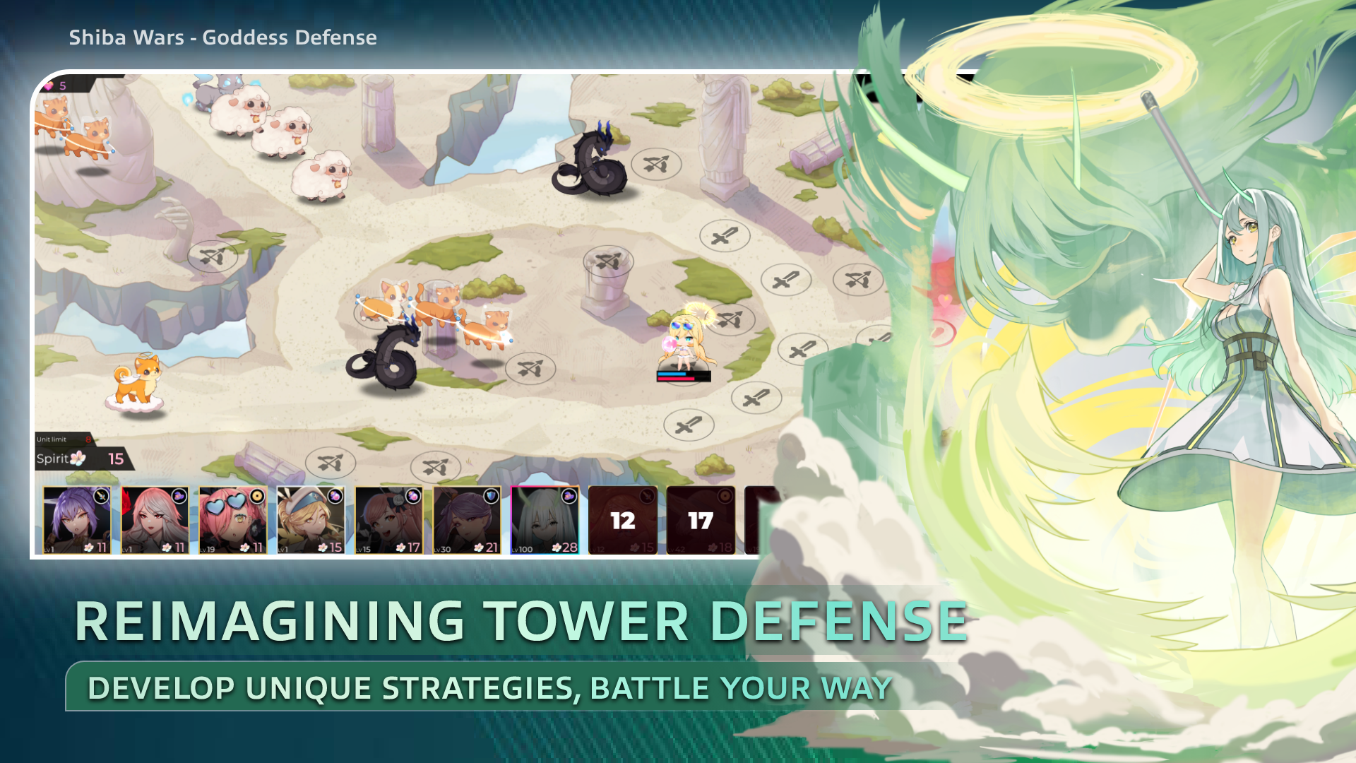 Shiba Wars: Tower Defense TD遊戲截圖