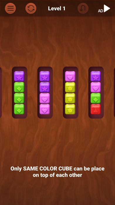 Cube Sort Blast - Stack Puzzle screenshot game
