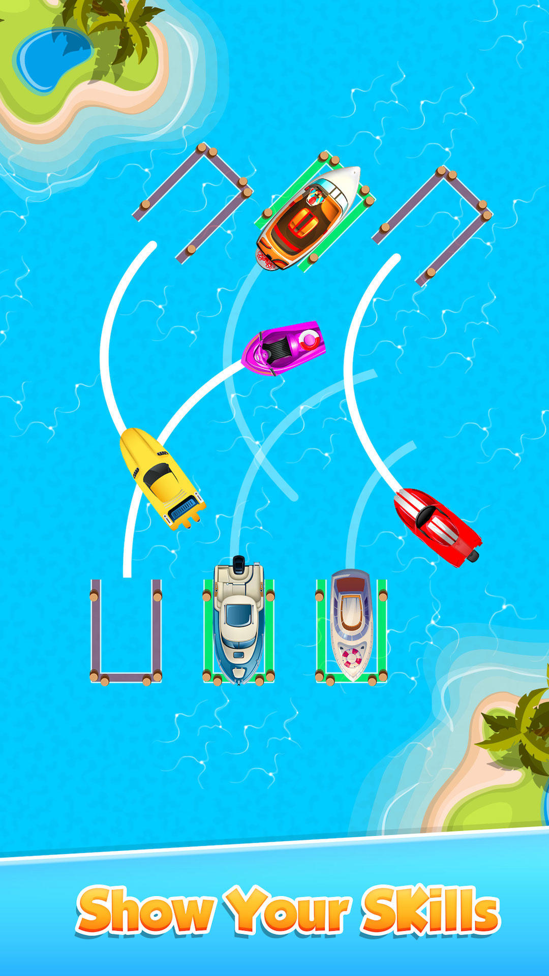 Park The Boat Games Puzzle 3D Game Screenshot