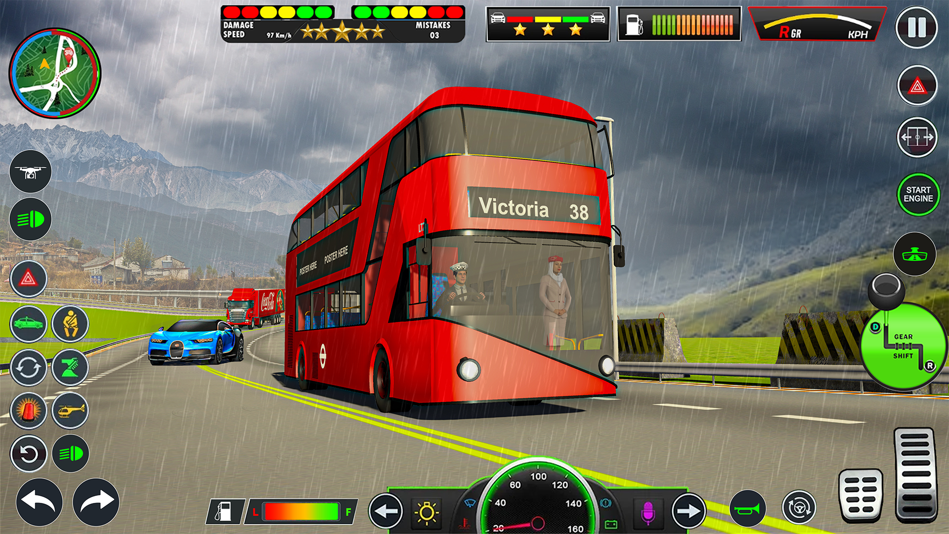 Bus Driving Simulator Bus Game ภาพหน้าจอเกม