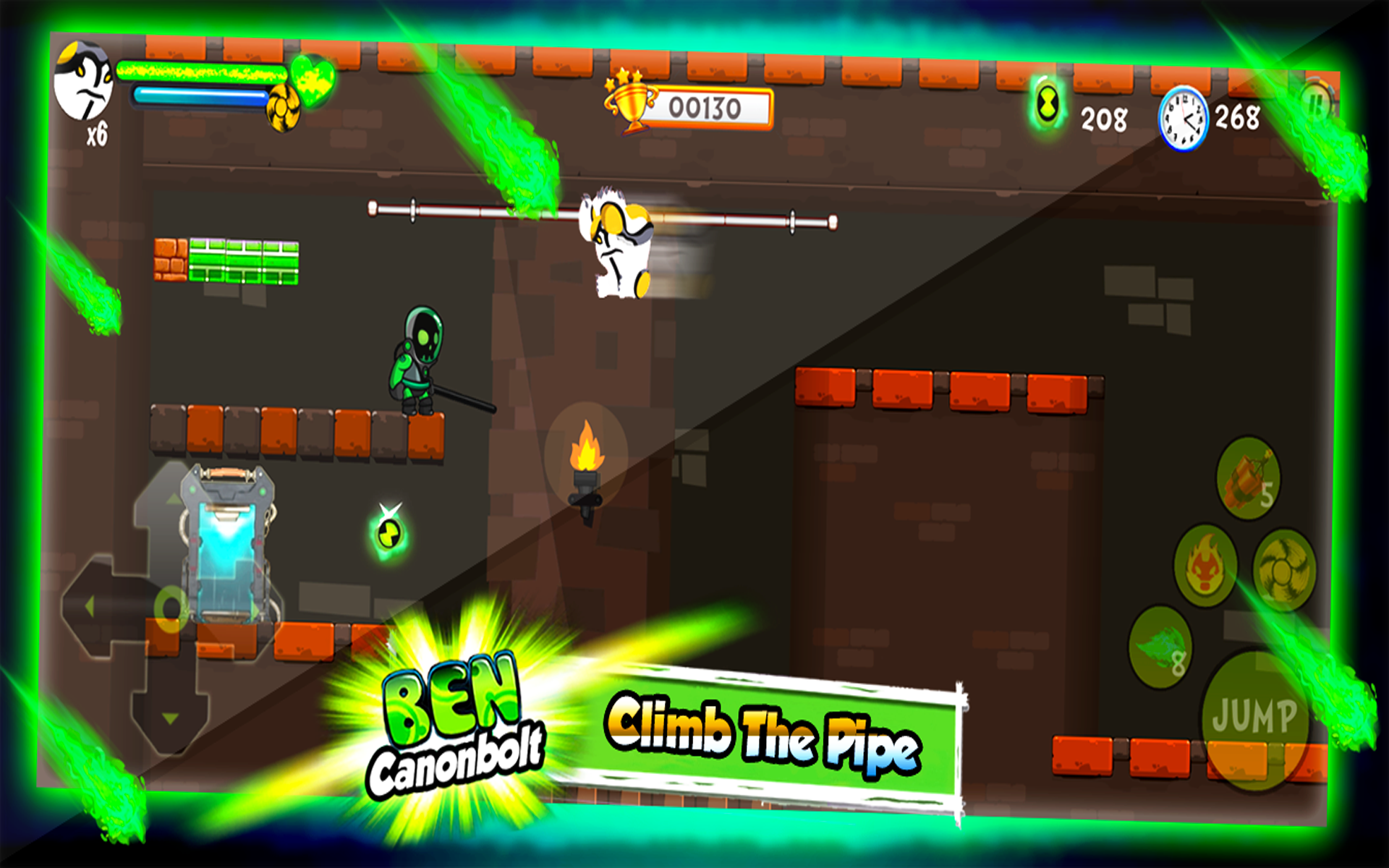 👽 Alien Ben Canonbolt Transform Game Screenshot