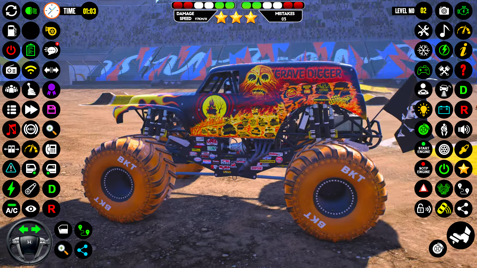 Extreme Monster Truck Driving ภาพหน้าจอเกม